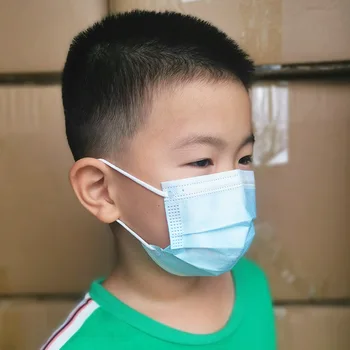 

Child Kids Face Mask 3-13 Years Old Mask Masque 3 layer Disposable Elastic Mouth Breathable マスクMondkapjes Blue Maskb