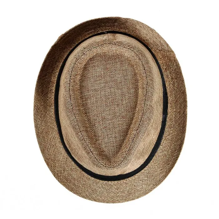 Summer Men New Weaving Linen Straw Sun Hat Sun Protective Foldable Breathable Casual Simple Caps Temperament Male Cap