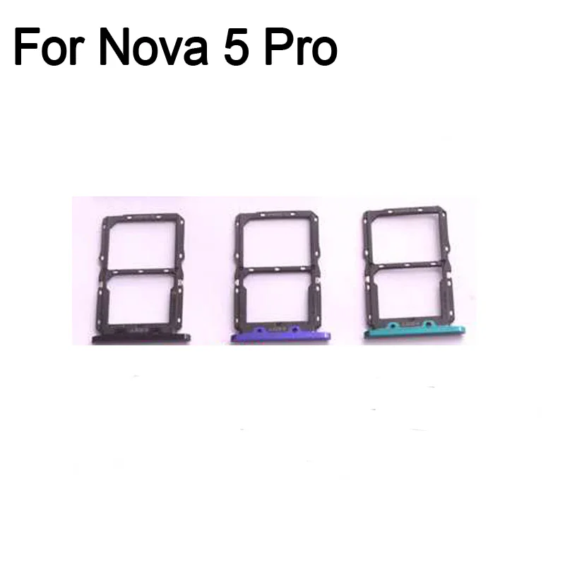 100% Vassoio Per Scheda Sim Blu Per Huawei Nova 5 Pro Vassoio Per Scheda Sd Supporto Per Scheda Sim Cassetto Per Scheda Sim Per Huawei Nova 5 Pro Part