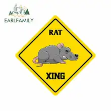 ^^Best Offers EARLFAMILY 13cm x 13cm for Rat Crossing Sign Car Stickers JDM Vinyl Air Conditioner RV VAN Fine Decal Car Accessories Graphics ^^Best Offers EARLFAMILY 13cm x 13cm for Rat Crossing Sign Car Stickers JDM Vinyl Air Conditioner RV VAN Fine Decal Car Accessories Graphics