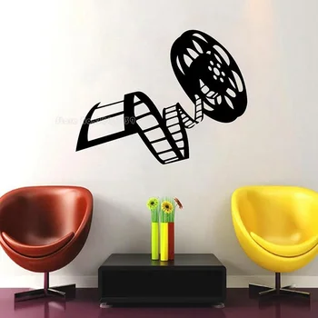

Cinematographer Vinyl Wall Decal Cinema Wall Art Gifts For Film Students Production Office Decor Film Roll Wall Stickers LL2152