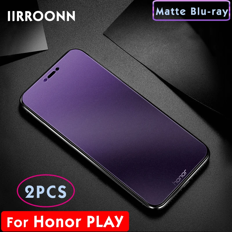 2 шт./лот, матовое закаленное стекло для huawei honor play 3, Защита экрана для honor play 3, анти-синий светильник, закаленное стекло(4 стиля - Цвет: Matte BL