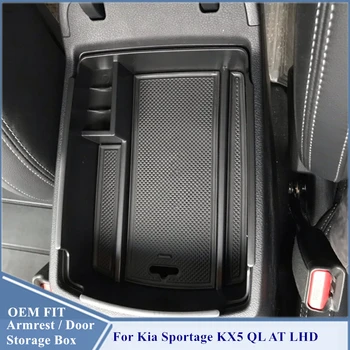 

Armrest Storage Box For Kia Sportage KX5 QL AT LHD 2016 - 2020 Center Console Organzier Stowing Tidying Storage Holder Tray