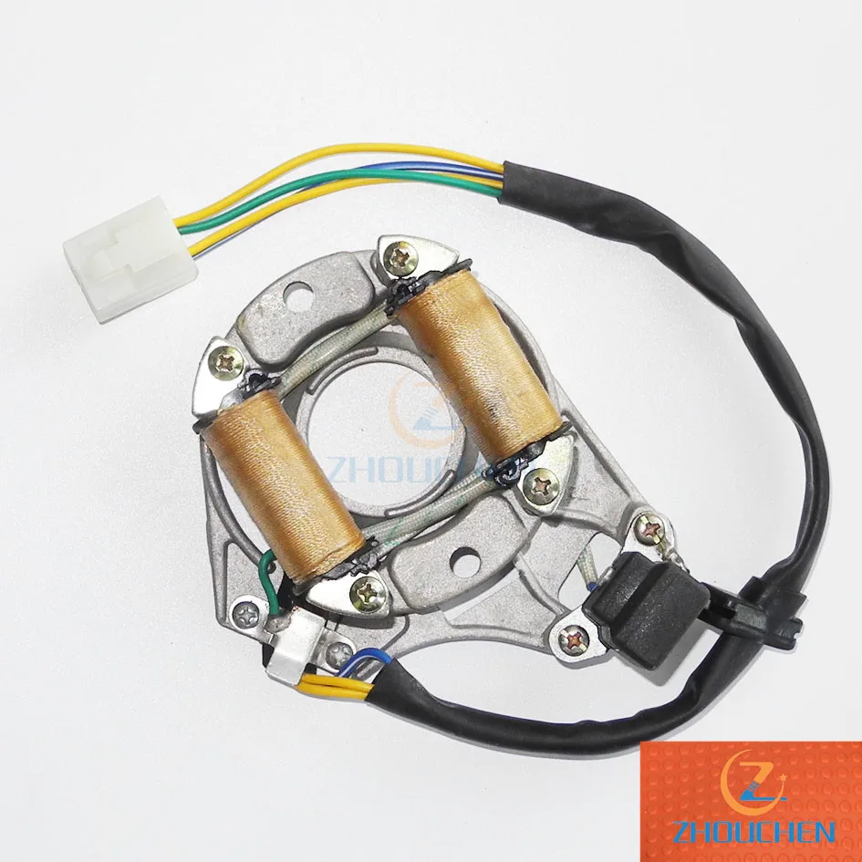 Мотоцикл DC МАГНЕТО СТАТОР катушка для 70cc 90cc 110cc 125cc ATV Pit dirt bike Go kart TaoTao Peace Sunl запчасти