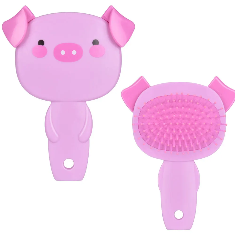 

Silicone Hair Brush Scalp Massage Shampoo Hair Washing Shower Cute Cartoon Pig Combs for Bath Spa For Women Girls Styling Tool
