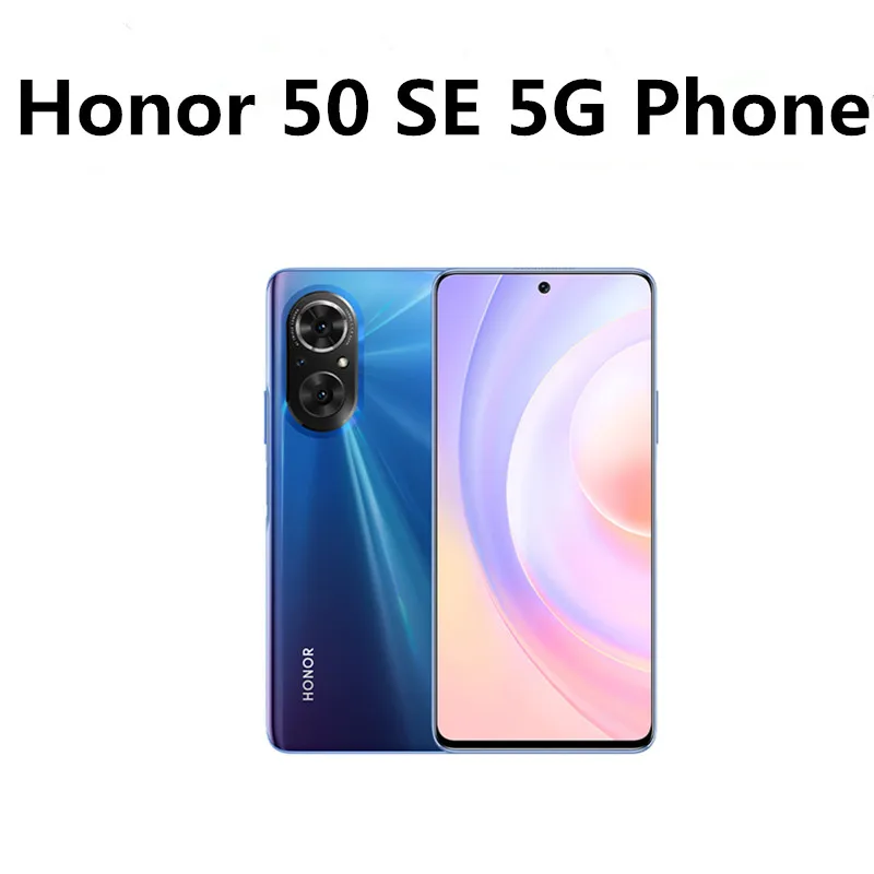 В наличии Honor 50 SE 5G Android телефон Dual Sim карты отпечатков пальцев OTG 6 78 &quot120 Гц 66W Супер