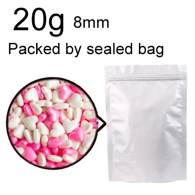 20g Heart 8mm 20 г золотые серебряные сахарные бусины съедобные жемчужные милые комочки помадка «сделай сам» Торт Шоколад Cookit украшение десерт, выпечка аксессуары GYH - Color: 20g Heart 8mm