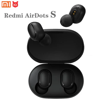 Xiaomi redmi airdots s 左右低ラグモード tws bluetooth イヤホンヘッドセット BT5 真のワイヤレスステレオ自動リンクシームレスシフト