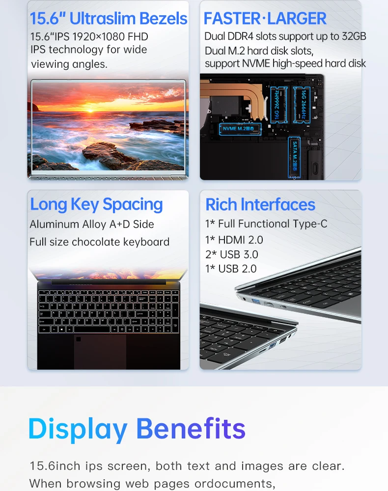 Mini Tree Ultrabook 15.6 Inch AMD Notebook - Athlon Gold 3150U, Radeon Graphics, Gaming Laptop with Windows 10 Pro, 4K HD Description Image.This Product Can Be Found With The Tag Names Barebone Mini PC, Computer Office, Mini tree ultrabook