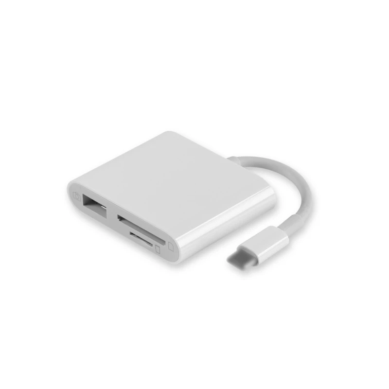 Кардридер многофункциональный USB камера TF безопасный цифровой карты памяти адаптер кабель для Apple