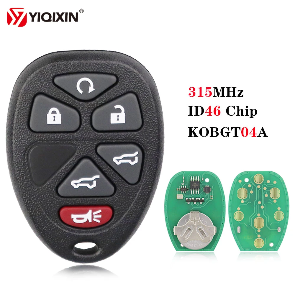 

YIQIXIN 315Mhz 6 Buttons Remote Car Key For Buick Chevrolet Cadillac Escalade GMC Tahoe Yukon 2007-2014 OUC60270 Keyless Entry