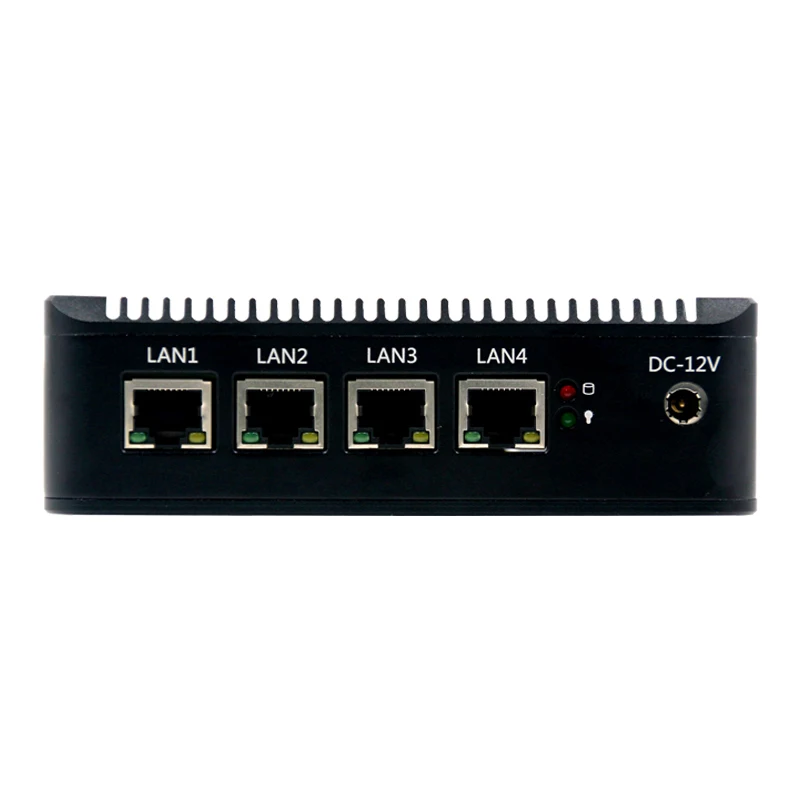 Fanless Soft Router Mini PC with Intel Celeron J3160/N3160 Quad Core, VGA, HDMI, 4 Intel Gigabit LAN – For PfSense Firewall with AES-NI Description Image.This Product Can Be Found With The Tag Names Barebone Mini PC, Computer Office, Fanless soft router