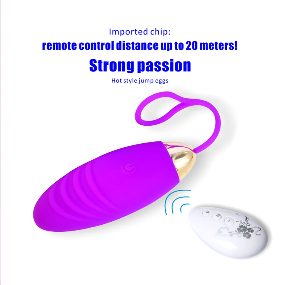 10 speed Silicone Jump Egg Vibrators for Women Wireless Remote Control vibrators USB Rechargeable Massage Ball Adult Sex Toys