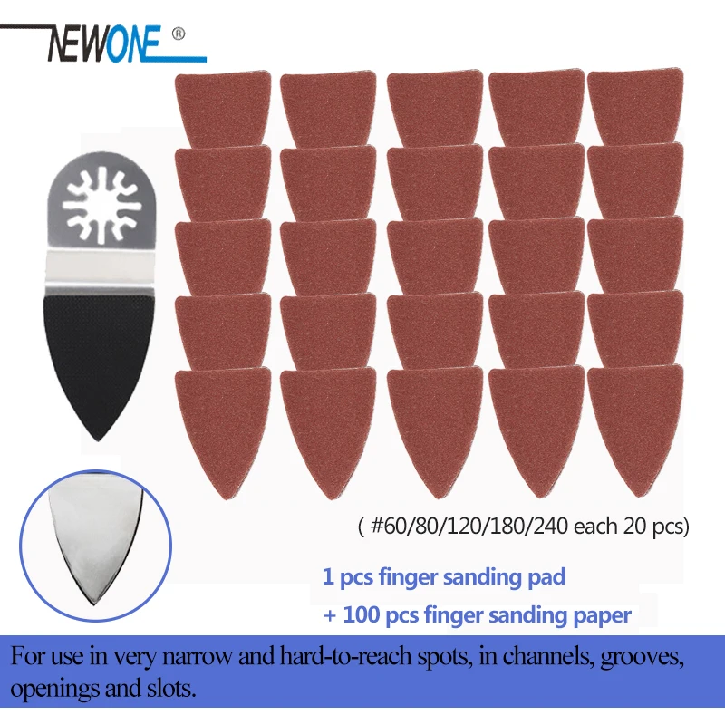 finger sanding pad+ 100 pcs finger sanding paper