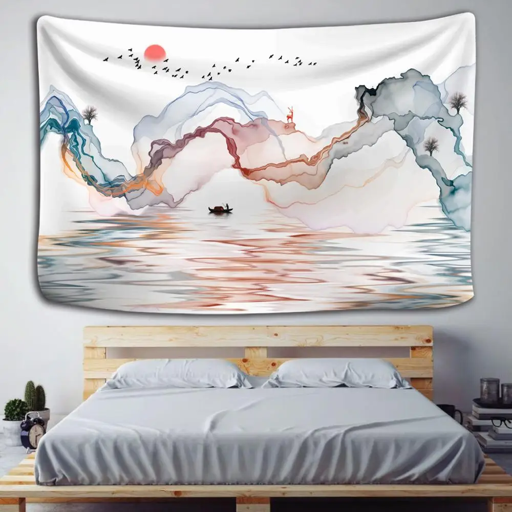 Buddhist realm Wall hanging Tapestry psychedelic pattern yoga throw beach throw carpet Hippie Home Decor Wall Tapestry