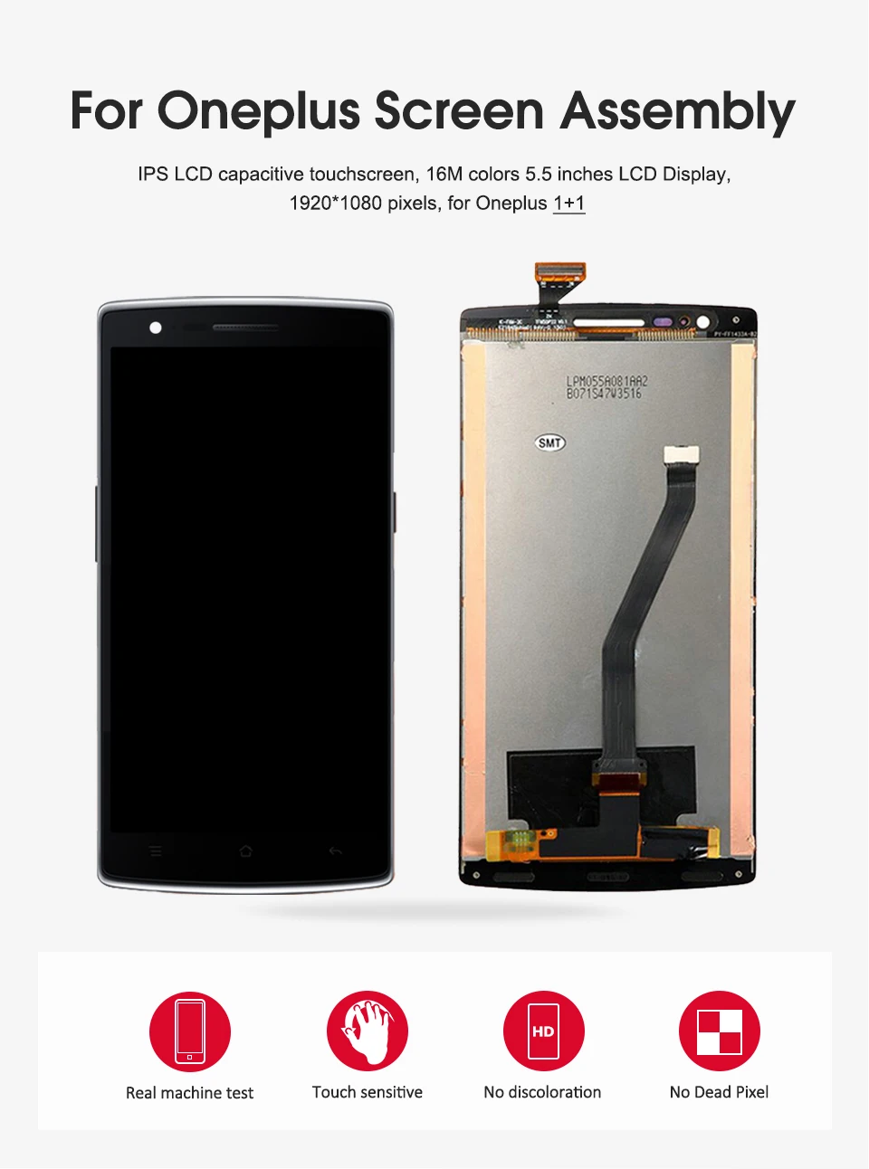 Для OnePlus One Plus 1+ 1 A0001 смартфон ЖК-дисплей сенсорный экран дигитайзер полная сборка замена