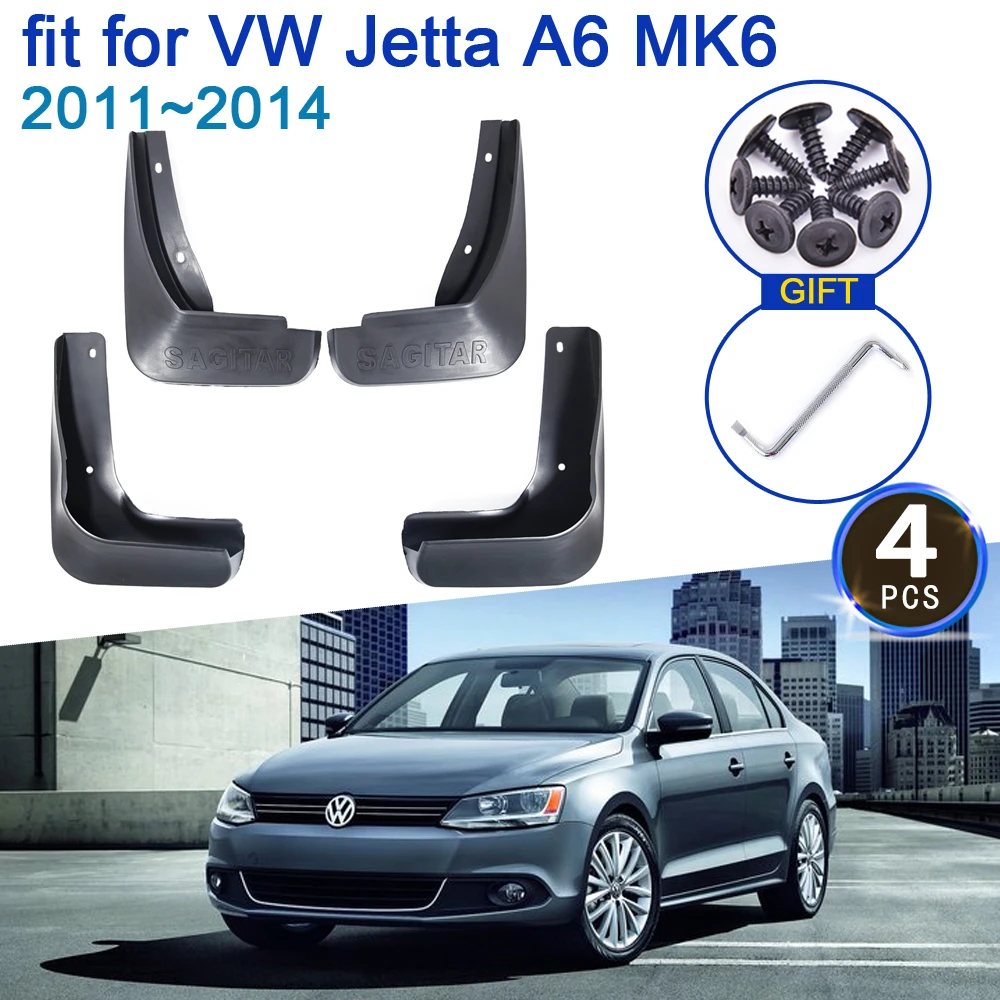 Guardabarros para coche, accesorios de estilo, de guardabarros para VW Volkswagen Jetta A6 MK6 5C6 ~ 2014 4x|Guardabarros| - AliExpress