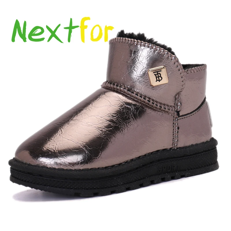 

Hot Sale Kids Boy Girls Winter Boot Pink Black Toddler Girls Fashion Boot Brand Kids Warm Plush Boots Anti-Slip Boy Rubber Boot