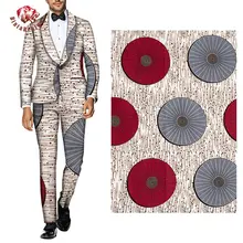 Африканская Анкара ткань красный круг настоящий воск принт ткань для платья Высокое качество 6 ярдов/партия африканская ткань для вечерние платья FP6224