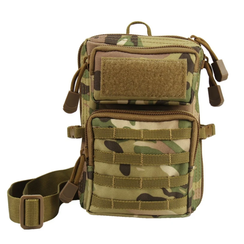 MOLLE EDC тактическая сумка-кобура, держатель для телефона, сумка, походная система, рюкзак, поясная сумка - Цвет: Небесно-голубой