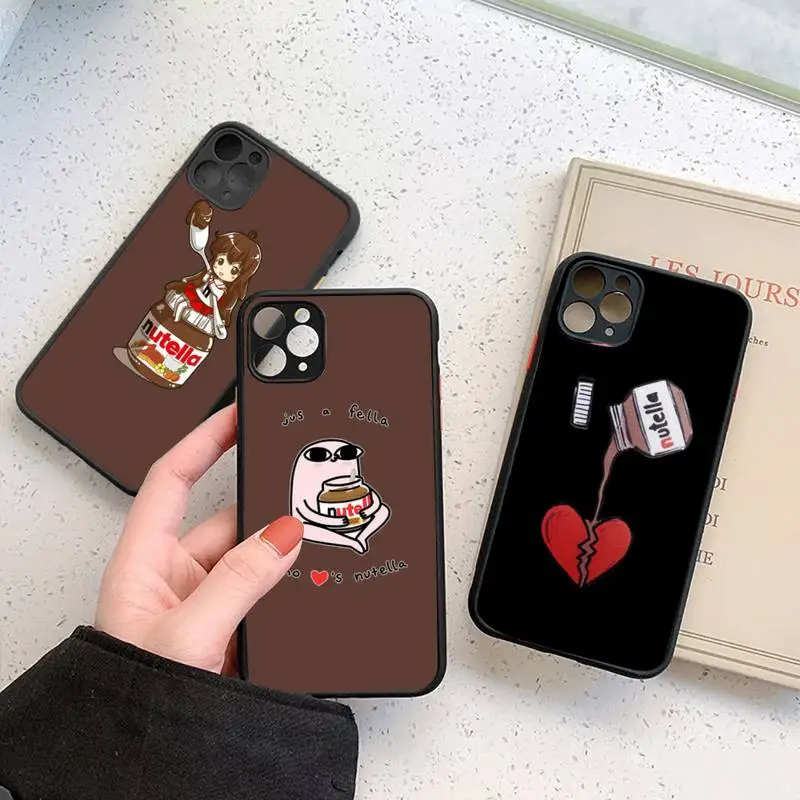 Чехол для телефона с арахисовым маслом матовый прозрачный iPhone 7 8 11 12 s mini pro X XS XR MAX