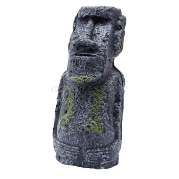 

Easter Island Mini Statue Accessory Pipe Fish Tank Aquarium Decoration OrnamentBrand New Drop Shipping