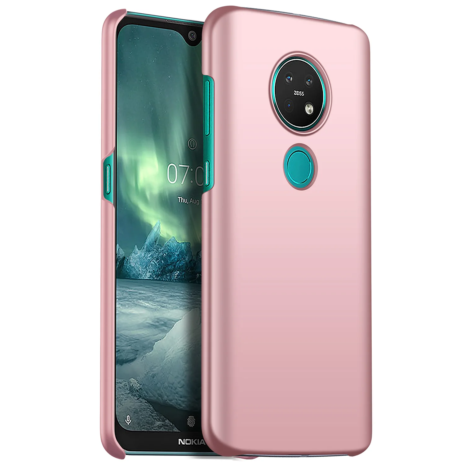 rose gold Для nokia 7,2 чехол Роскошный Высококачественный жесткий PC Тонкий матовый Coque защитный чехол на заднюю панель для nokia 7,2 - Color: rose gold