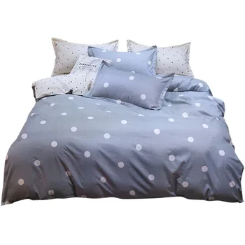 

Quilt Cover Pillow Case Soft Comfortable Dotted Prints Home Textile Products Bedding Skin-Friendly