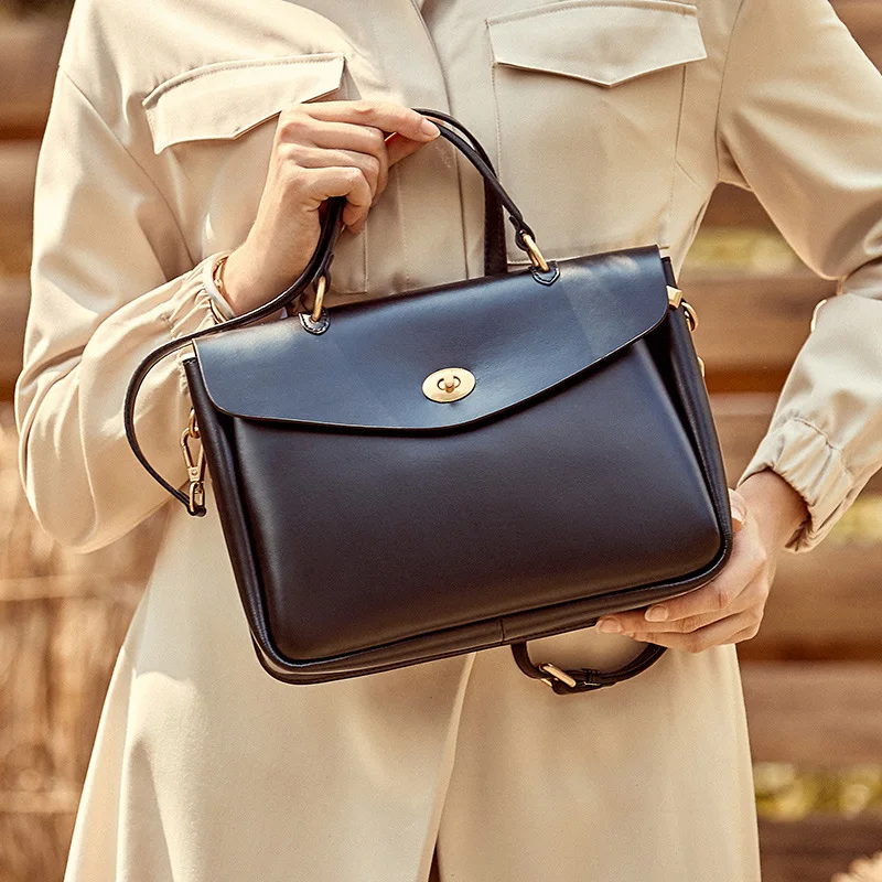 

Leather Women's Bag Autumn and Winter New Style Women's Handbag Fashion Simple Shoulder Messenger Bag