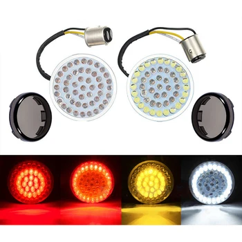

1 Pair Motorcycle LED Turn Signal Rear Lights Lamp/Lens For Harley Sportster Touring 2011-2019 Softail Dyna 2014-2019