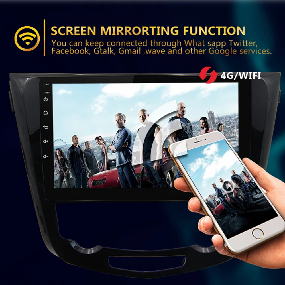 Best 10 Inch Car GPS Navigation DVR Tourist Navigator Android Central Multimidia Record Player for Nissan X-trail Auto Radio 2 Din 5