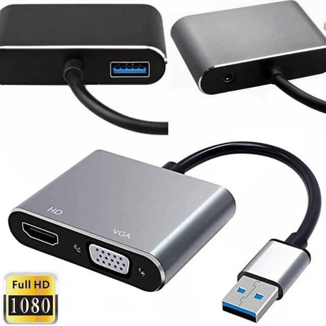 STAGA USB 3.0 to Dual HDMI-Compatible Converter for Phone TV