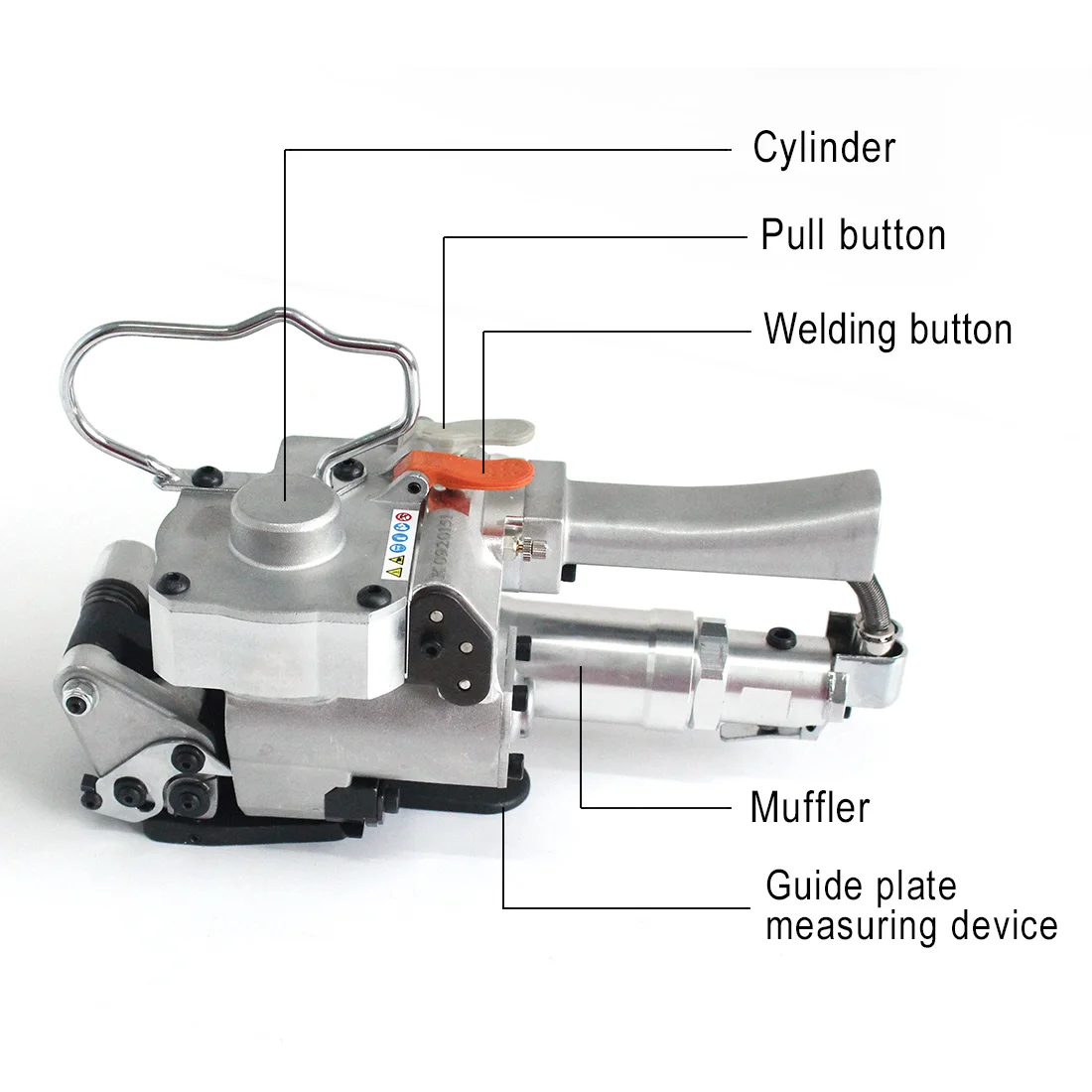 A19 Pneumatic Strapping Tool, 1/2" to 3/4" Hand Held Strapping Machine, Sealless Machine for PP PET