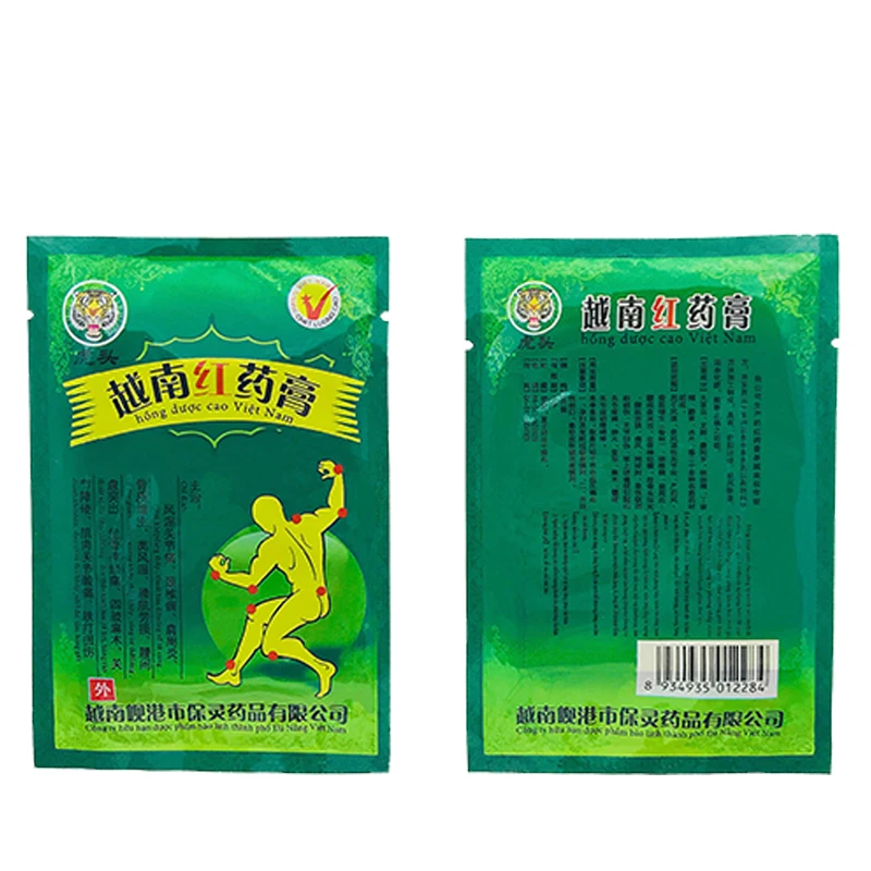 8pcs/bag Vietnam Red Tiger Balm Pain Relief Patch Back Muscle Arthritis Chinese Natural Herbal Medical Plaster H004