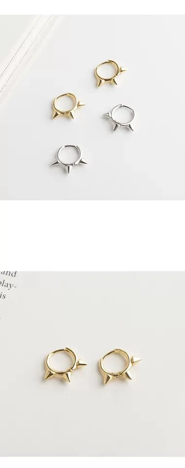 925 sterling silver earring fashion Personalized cone ear ring ear bone ear buckle trend boy girl silver ear jewelry