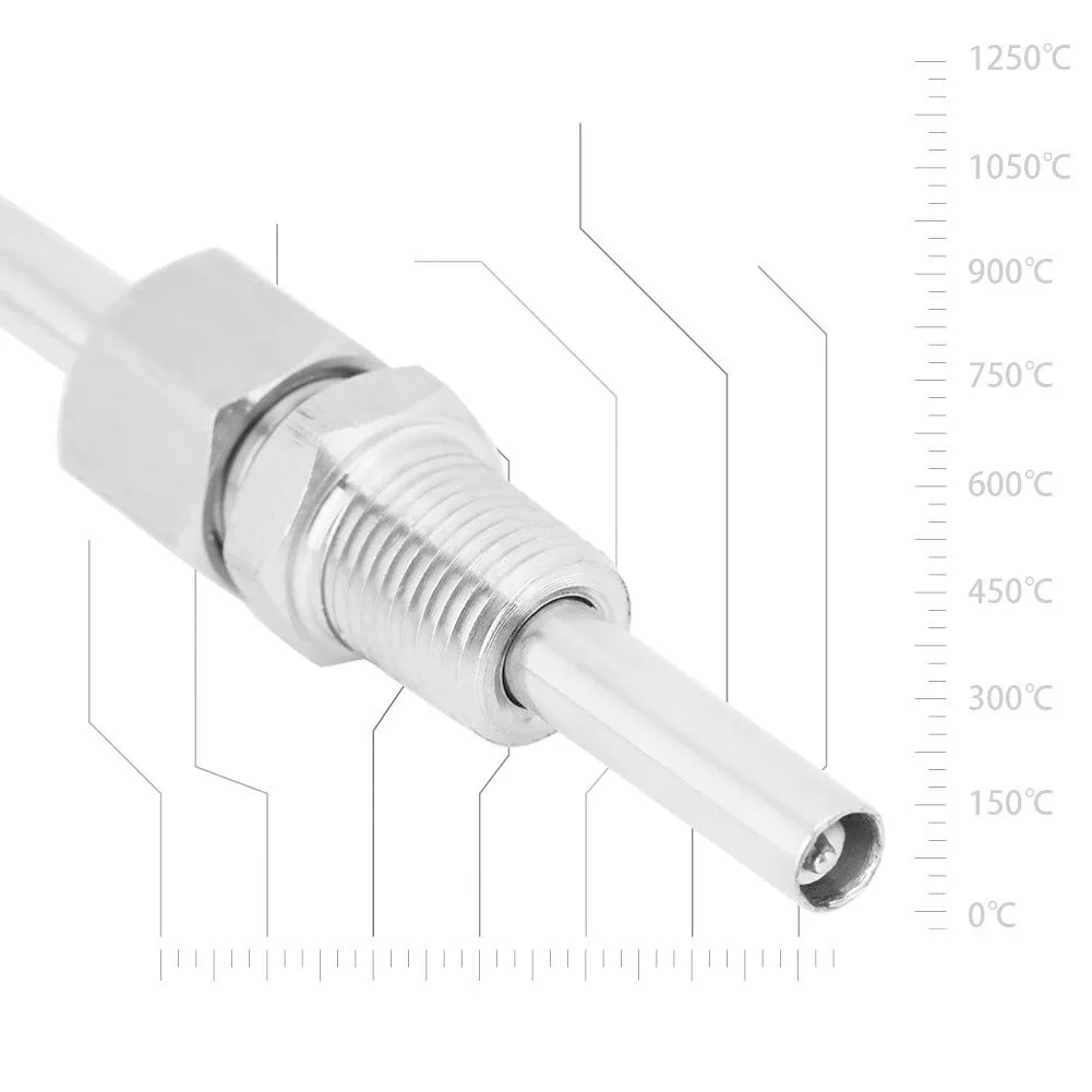 EGT Thermoelement Temperatursensor K-Typ mit 1/8" NPT Kompressionsanschlüssen Gas Temp Sensor Sondenanschluss – Detail 9