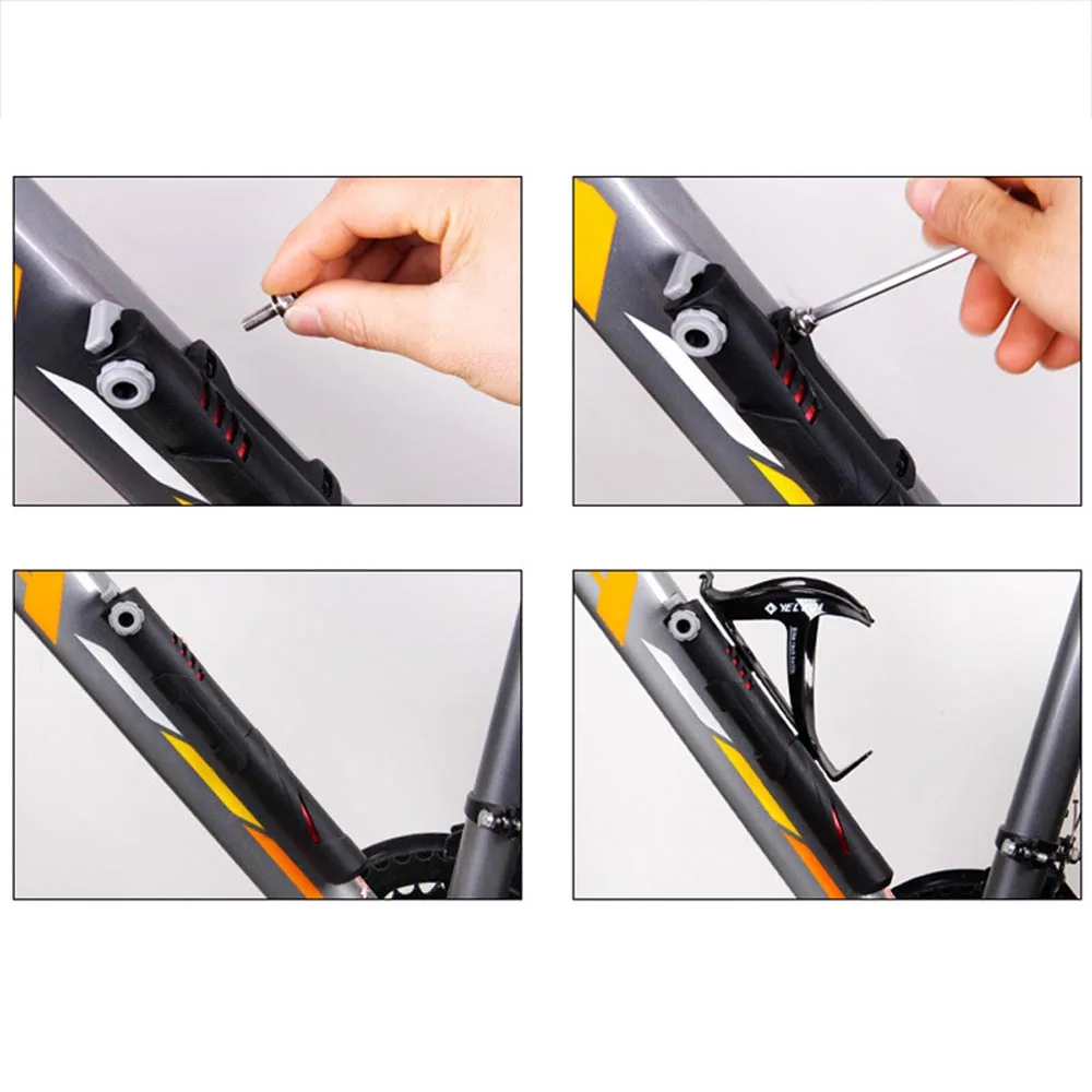 Bicycle Pump Aluminum Alloy Mountain Road Bike Pump Portable Hose Gauge Bike Tire Valve Air Inflator Cycling Accessories BC02 (1)