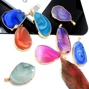 

Natural stone rough Fine polished sliced Phnom Penh pendants Jewelry DIY necklace Sweater chain Earrings Jewelry accessories