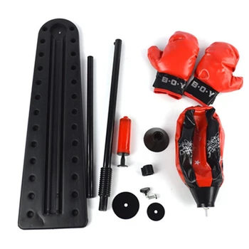 

1.3-meter Stepped Vertical Vent Ball Boxing Gloves Suit Pedal Inflatable Sandbags Tumbler Toy