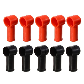 

10pcs Battery Terminal Protective Covers Round Insulating Caps Insulating Protector Replacement Batteries Accessories