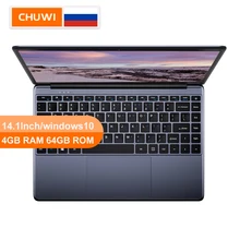 Ноутбук CHUWI HeroBook, 14,1 дюймов, Windows 10, Intel E8000, четырехъядерный процессор, клавиатура без полей, 4 Гб ram, 64 ГБ rom, ноутбук