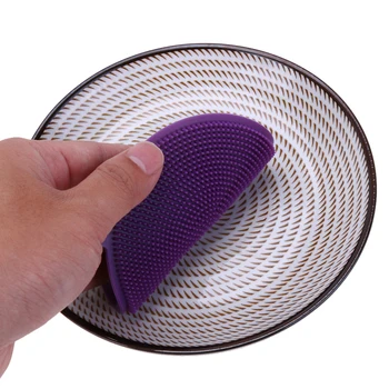 

Bowl Scouring Pad Magic Wash Brushes Pot Cleaner Multifunction Silicone Dish for Household Kitchen Convenient Part
