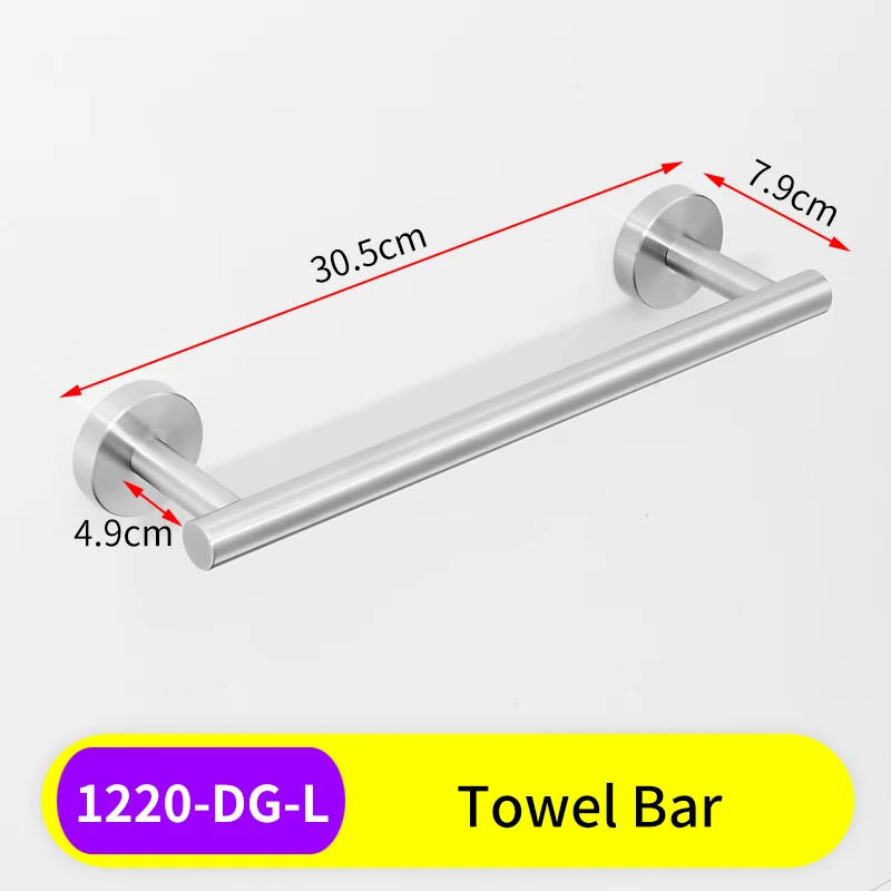 Набор полотенец из нержавеющей стали вешалка держатель для полотенец держатель туалетной бумаги настенный крючок для ванной комнаты для полотенец s шляпа Вешалка - Цвет: 1220-DG-L