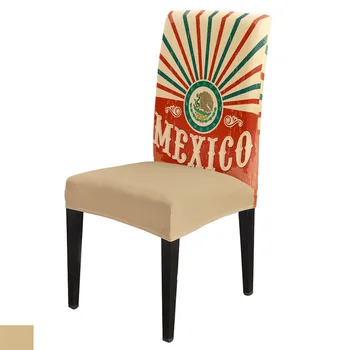 

Mexico Vintage Decor Office Chair Cover Spandex Chair Cover Elastic Printing Home Hotel Wedding Dining Chair Covers