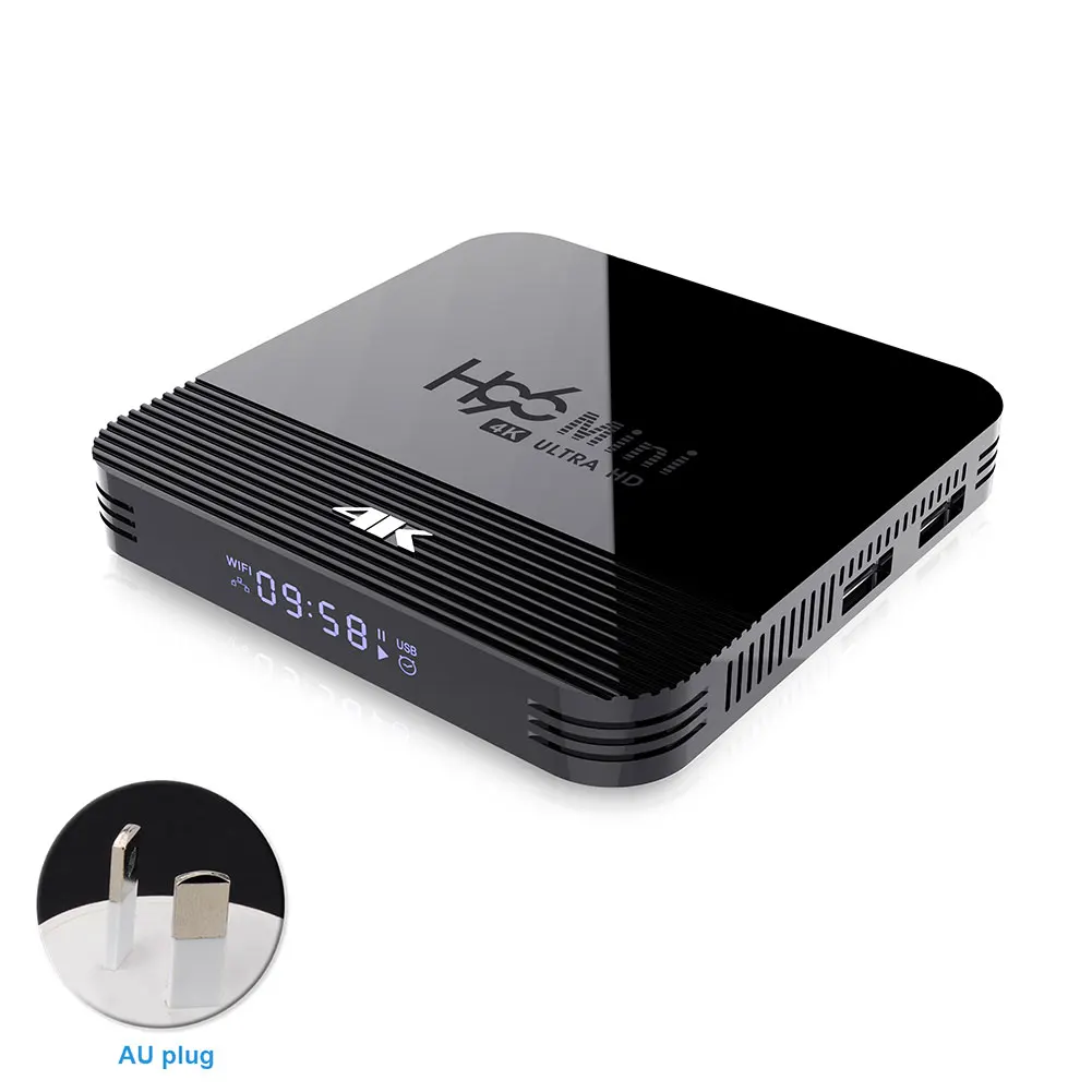 H8 Smart Set Top цифровой wifi двухдиапазонный приемник 4K RK3228 медиаплеер 3D 5G 2,4G четырехъядерный ТВ приставка для Android 9,0