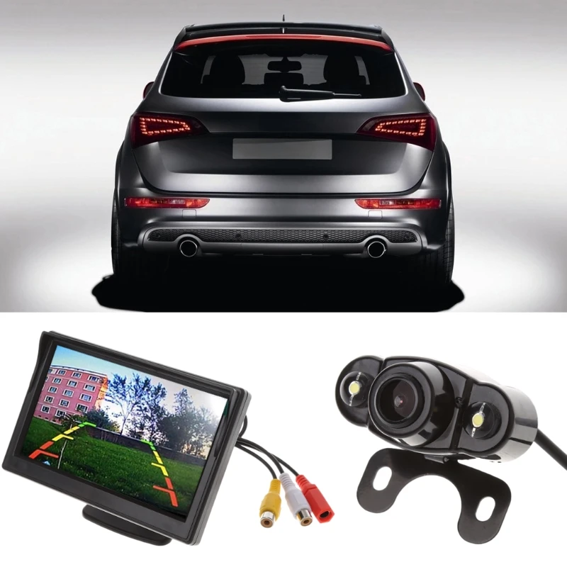 " Беспроводной TFT-LCD+ автомобильный монитор заднего вида камера заднего вида Комплект ночного видения