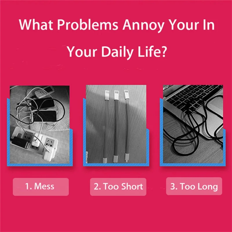 Освещение тройной USB кабель Выдвижной 3 в 1 usb зарядный провод мульти кабель светодиодный стример все-в-1 кабель для Micro usb type C line