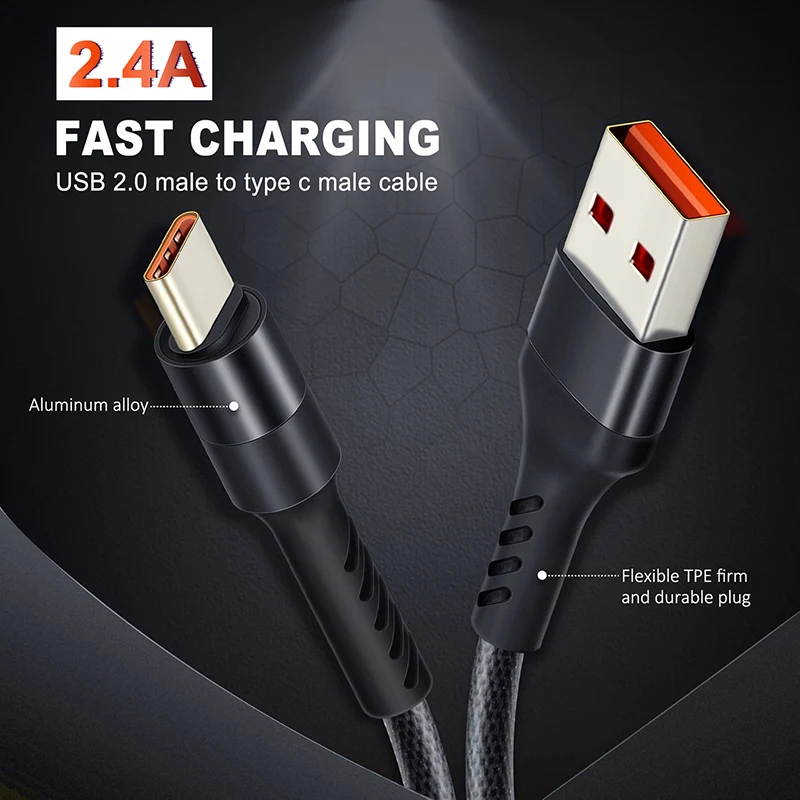 USB Type C Cable USB C Cable Type C Cable Fast Charge Cable CABLETIME USB C Cable For Samsung S9 Huawei P10 Nintendo Oneplus 5