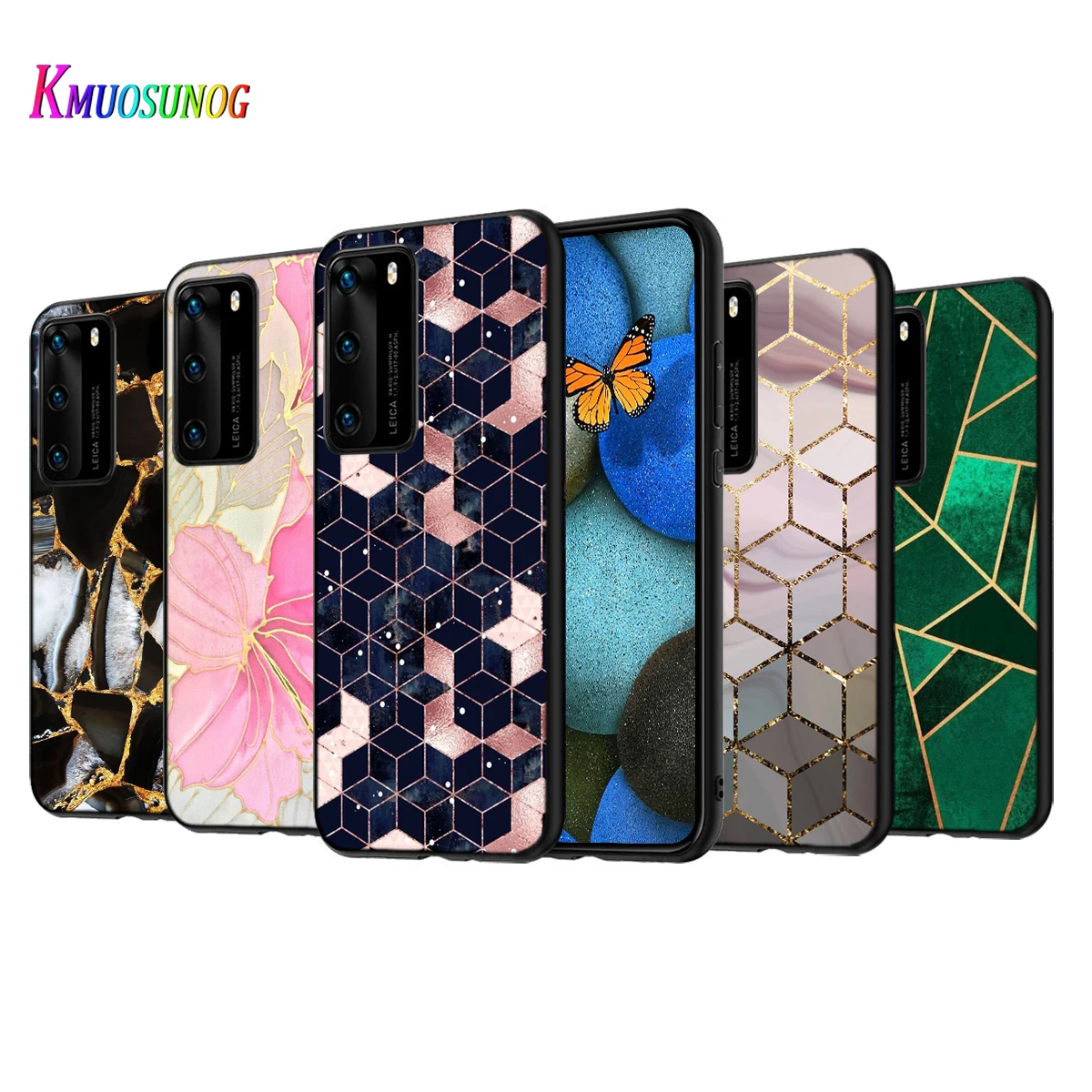 Силиконовый чехол с мраморным рисунком для Huawei P50 P40 P30 P20 Pro P10 P9 F8 Lite E Plus 2016 цвет