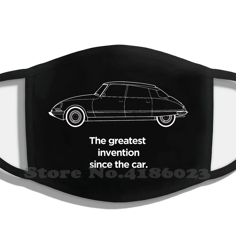 Citroen Ds Graphic Art &quotGreatest Invention Since The Car&quot Winter Hot Sale Print Diy Masks Classic | Аксессуары для одежды